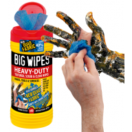 BIG WIPES – Doos Met 120 Krachtige Reinigingsdoekjes, Schurend En Glad, Voor Handen, Oppervlakken En Gereedschap