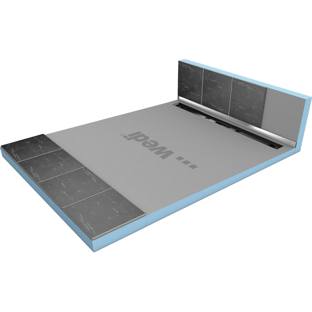 Wedi Fundo Riolito Neo / Plano Linea / Flex eindprofiel 1200mm