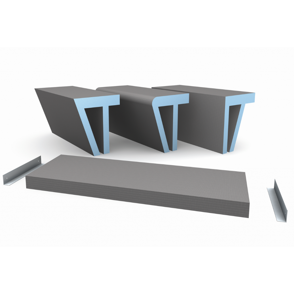 Wedi Sanoasa zitbank 3 rond - Designbank voor in de douche