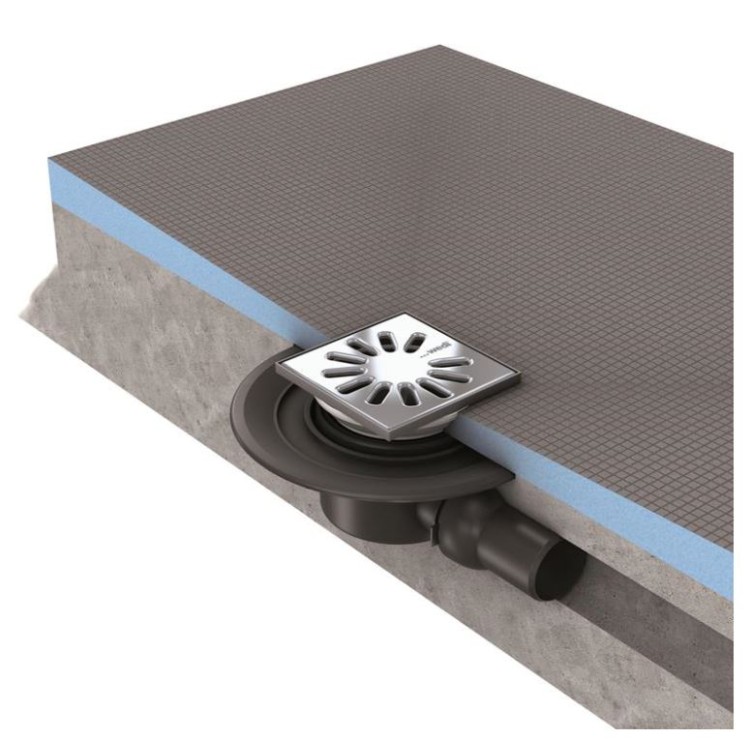 Wedi Fundo Put afvoer horizontaal DN-50 rond